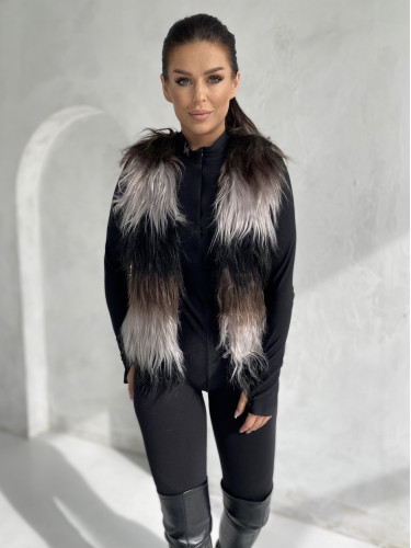 Дамски жилет с изкуствена кожа