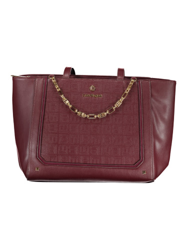 Голяма бордо чанта с верижка