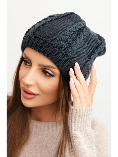 Дамска зимна шапка с плитка K452