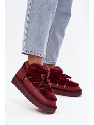 Дамски снежни ботуши с козина D.Franklin