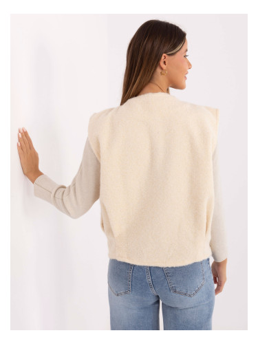 Дамски екрю елек