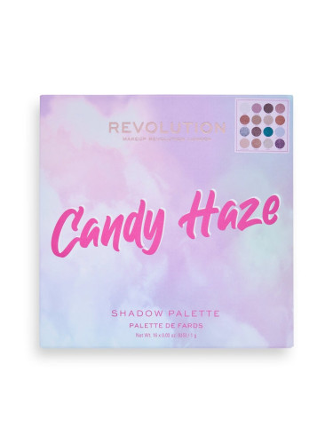 MAKEUP REVOLUTION Candy Haze Cloud Gazer Eyeshadow Palette Сенки палитра  16gr