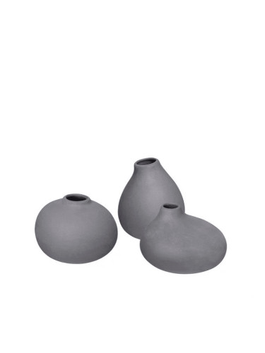 Комплект вази BLOMUS NONA порцеланови - цвят сив