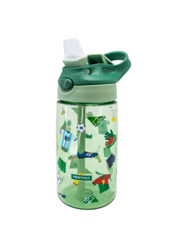 Детска бутилка от тритан Nerthus FOOTBALL с дръжка - 450 мл