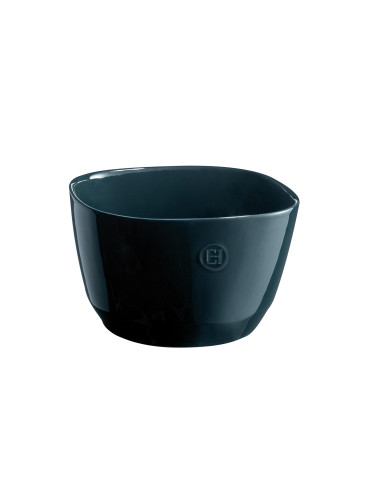 Квадратна керамична купа за салата EMILE HENRY Salad Bowl M - 22 х 22 см - тъмнозелена