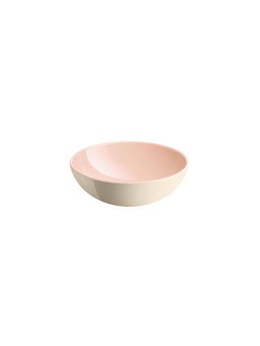 Керамична купа за салата EMILE HENRY INDIVIDUAL SALAD BOWL - Ø15.5 см - цвят  розов и екрю
