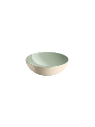 Керамична купа за салата EMILE HENRY INDIVIDUAL SALAD BOWL - Ø15.5 см - цвят мента и екрю
