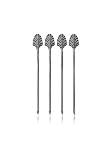 Коктейлни клечки VISKI Art Deco GunMetal - 4 бр.