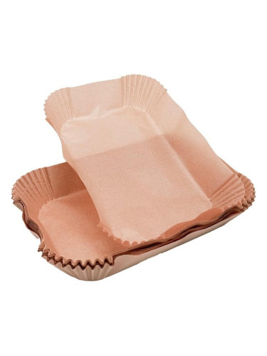 Правоъгълни хартиени кошници Nerthus за AIR FRYER - 22 х 14 см - 100 бр.