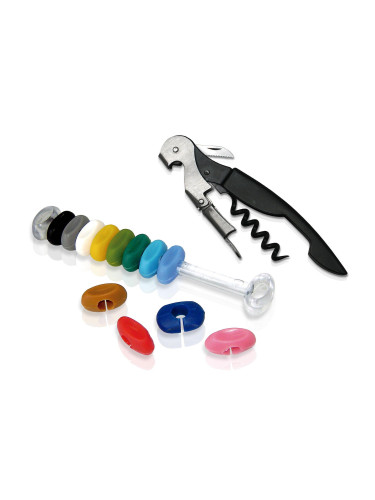 Сет Vin Bouquet от тирбушон и маркери за чаши