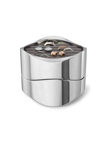 Кутия за бижута и аксесоари UMBRA WAVY - цвят хром