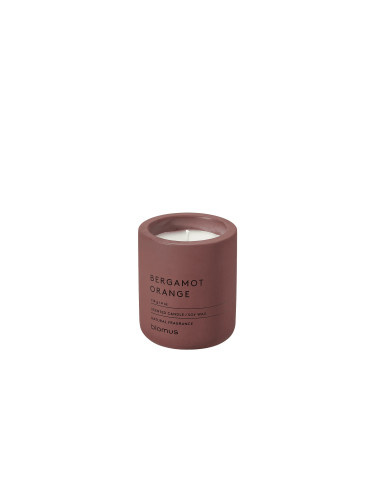 Ароматна свещ BLOMUS FRAGA с аромат Bergamot Orange - Ø6.5 х 8 см - цвят кафяв