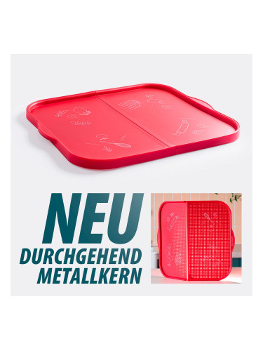 Сгъваема подложка за печене COOX в червен цвят - 44 х 37 см