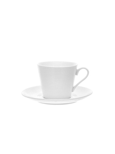 Порцеланова чаша за кафе MAKU с чинийка - 0,2 л