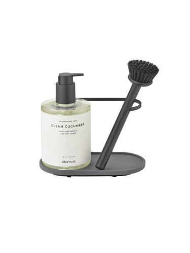 Органайзер за мивка BLOMUS DHUVA с четка - цвят графит