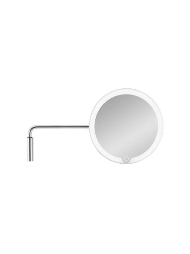 Увеличително огледало BLOMUS MODO за стенен монтаж с LED светлина - матиран инокс