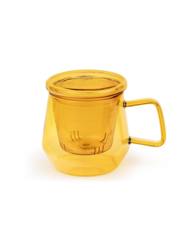 Стъклен сет за чай BREDEMEIJER LIVORNO в цвят кехлибар - 0.290 л