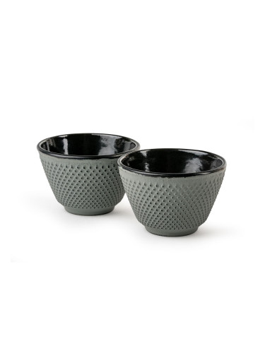 Комплект от 2 чаши за чай BREDEMEIJER XILIN чугунени светлозелени