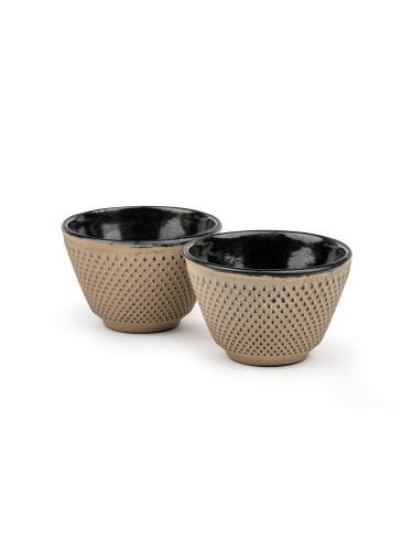 Комплект от 2 чаши за чай BREDEMEIJER XILIN чугунени бежови