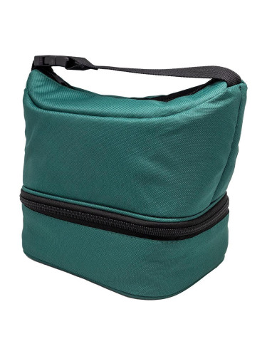 Термоизолираща чанта Nerthus с две отделения - зелен цвят