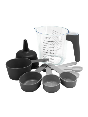 Сет мерителни чашки и лъжички Nerthus с мерителна кана за 1 литър