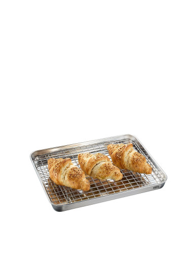 Тава за печене GEFU VARIADO с решетка - 31.5 х 24.5 x h2.5 см