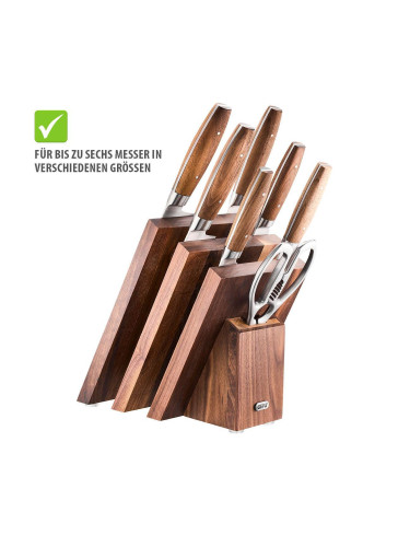 Магнитен блок за ножове GEFU ENNO с отделение за ножица