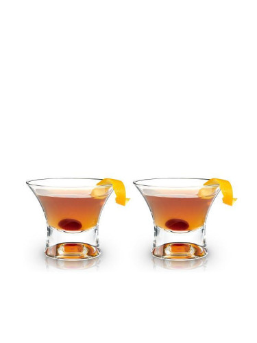 Комплект от 2 бр. кристални чаши VISKI RAYE за коктейл Manhattan - 177 мл