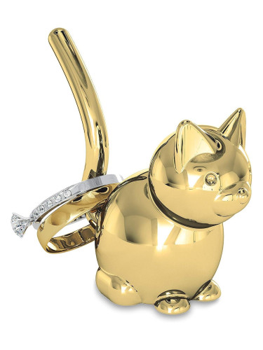 Поставка за пръстени UMBRA ZOOLA CAT - цвят месинг