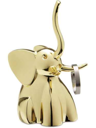 Поставка за пръстени UMBRA ZOOLA ELEPHANT - цвят месинг