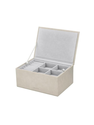 Кутия за бижута BLOMUS SAHLA в опушено бежов цвят - размер L