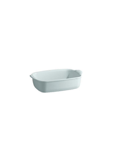 Керамична тава EMILE HENRY INDIVIDUAL OVEN DISH правоъгълна - 22 х 15 см - цвят светлосив