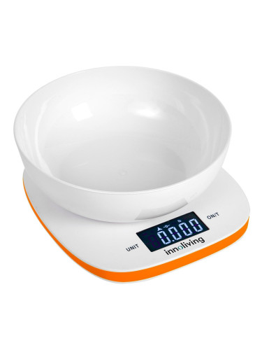 Електронна кухненска везна INNOLIVING с купа - оранжева