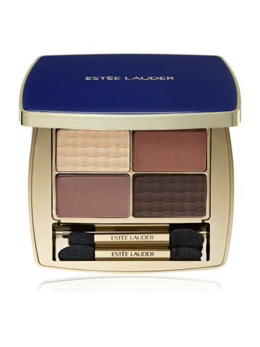 Estée Lauder Pure Color The Essential Eyeshadow Quad палитра сенки за очи с апликатор цвят Gallery Hop 4 гр.