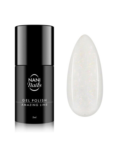 NaniNails NANI Amazing Line гел лак за нокти цвят Shimmer White 5 мл.