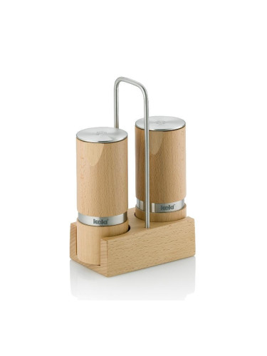 Комплект мелнички за сол и пипер KELA KAURI с поставка - 13 см