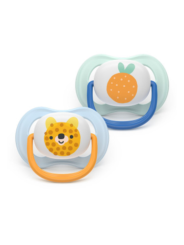 Залъгалки Ultra Air Happy Philips AVENT 0-6м плод/мече 2 бр