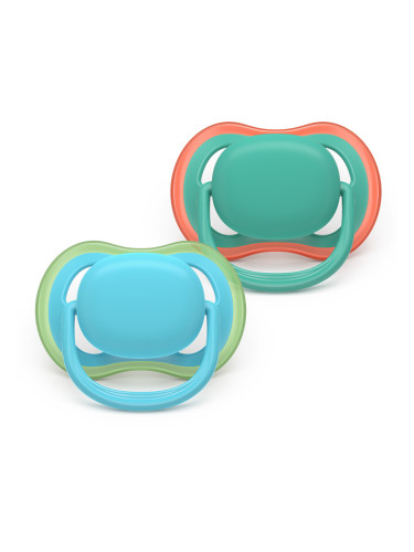 Залъгалки Ultra Air Philips AVENT 6-18м зелено/синьо 2 бр момче