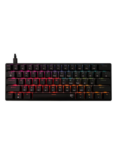  Механична клавиатура White Shark - Shinobi 2, Red Switch, RGB, черна
