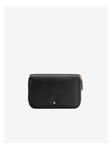 Black Women's Leather Wallet Geox