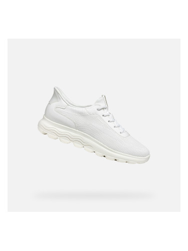 White women's sneakers Geox Spherica Plus - Women's