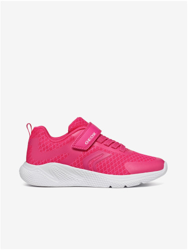 Dark Pink Girls' Sneakers Geox Sprintye - Girls