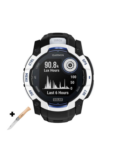 Смарт часовник Garmin Instinct 3 Solar 50 мм Whitestone/Black/Bolt Blue 010-02935-03