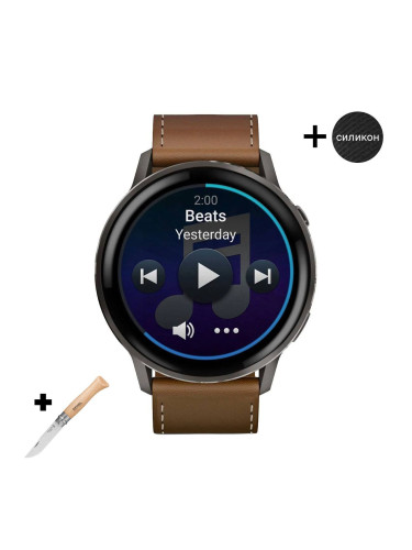 Смарт часовник Garmin Venu 4 Amoled 45 мм Gorilla 3 Slate/Brown/Black 010-03014-03