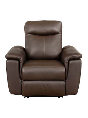 ФОТЬОЙЛ ХАЛИФАКС С ЕЛ.РЕКЛАЙНЪР 96.5/96.5/101 СМ В КАФЯВА ЕСТЕСТВЕНА КОЖА