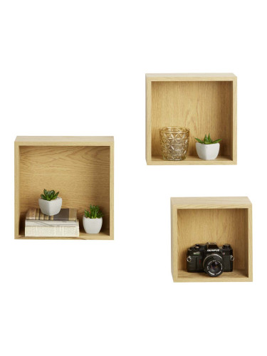 СЕТ 3 БР ЕТАЖЕРКИ ЗА СТЕНА КАЛИСИ 2 ДИВ ДЪБ 73/29/29 СМ