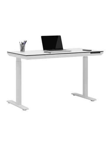 БЯЛО БЮРО ХАРИ С ПОВДИГАЩ ЕЛ. МЕХАНИЗЪМ 120/60/72-120 СМ