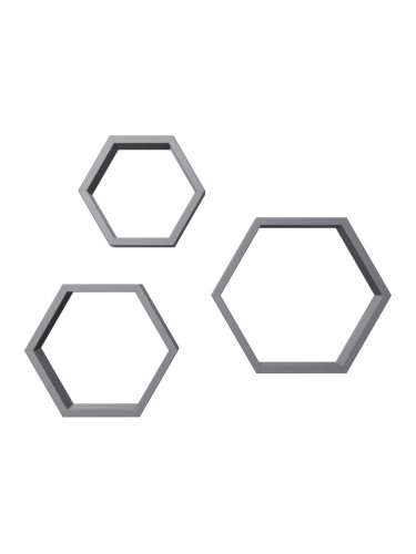 СЕТ 3 БР ЧЕРНИ ЕТАЖЕРКИ КАРЛА 34/9/30 СМ