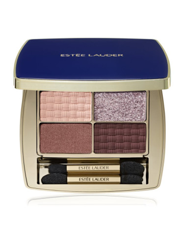 Estée Lauder Pure Color The Essential Eyeshadow Quad палитра сенки за очи с апликатор цвят Power Brunch 4 гр.