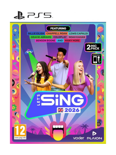 Игра Let's Sing 2026 + 2 микрофона за PlayStation 5